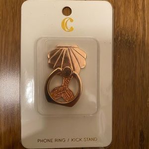 Rose gold mermaid phone ring/kick stand